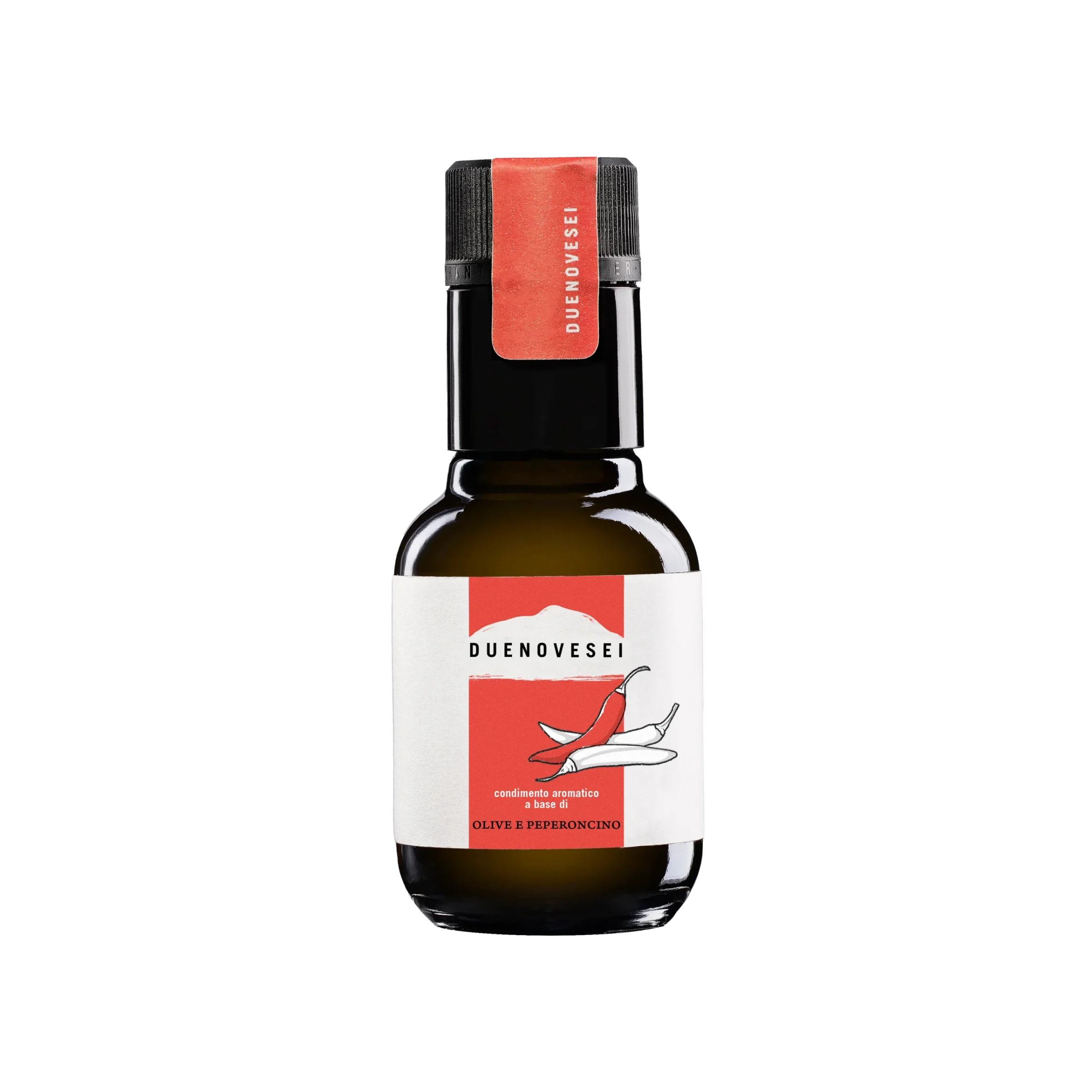 Bottiglia condimento aromatico olio aromatizzato allo peperoncino DUENOVESEI 100ml