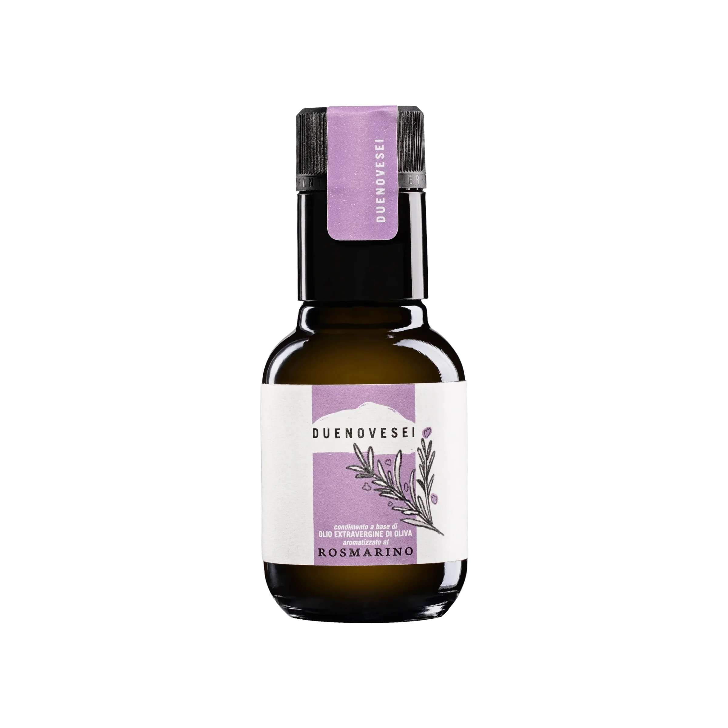 Bottiglia condimento aromatico olio aromatizzato allo Rosmarino DUENOVESEI 100ml