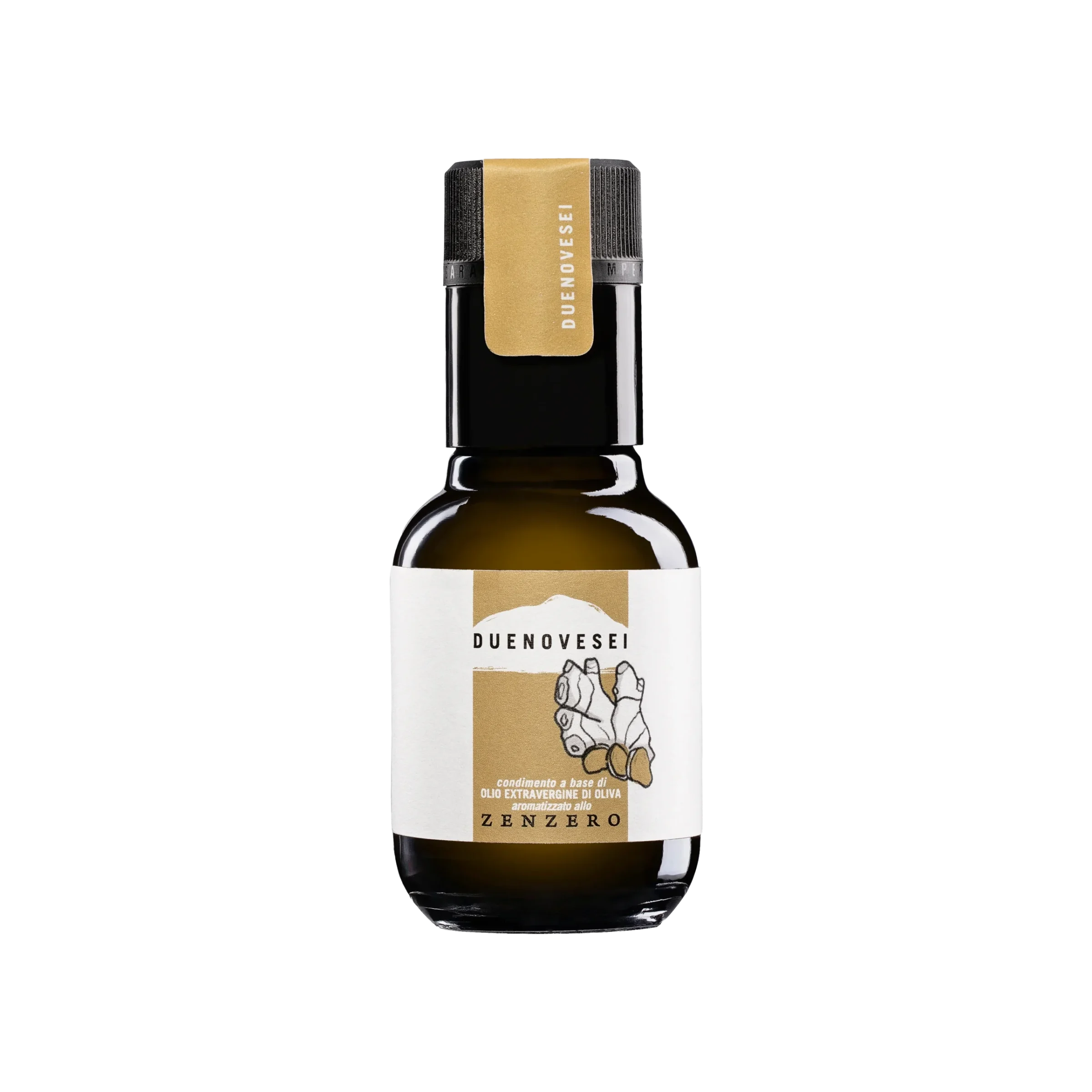 Bottiglia condimento aromatico olio aromatizzato allo Zenzero DUENOVESEI 100ml