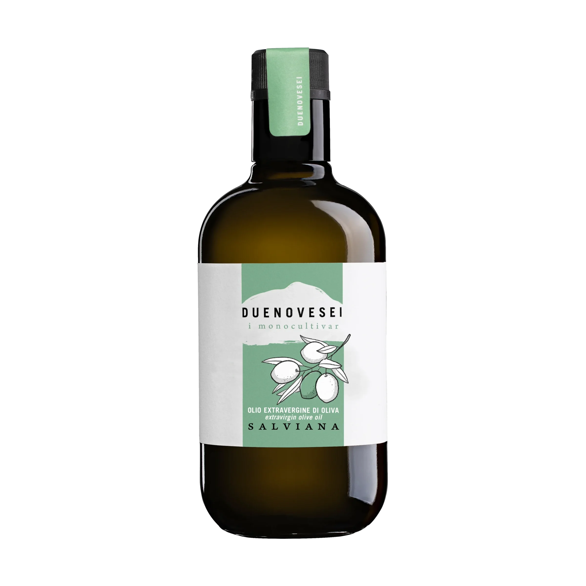 Bottiglia olio extravergine di oliva Monovarietale Salviana DUENOVESEI 500ml