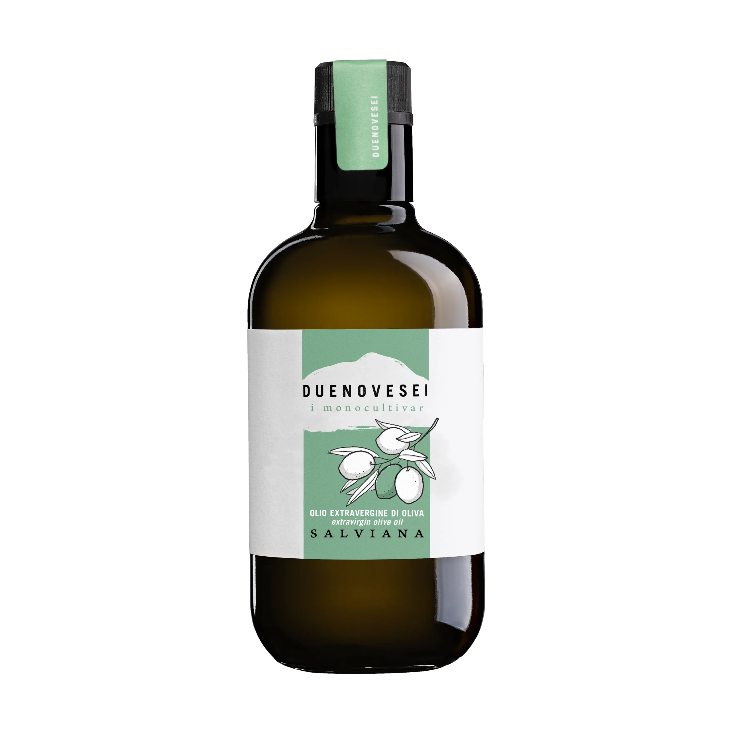 050-salviana Bottiglia olio extravergine di oliva Monovarietale Salviana DUENOVESEI 500ml